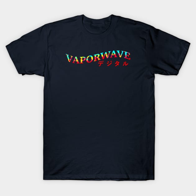 Vaporwave Digital Color T-Shirt by Widmore